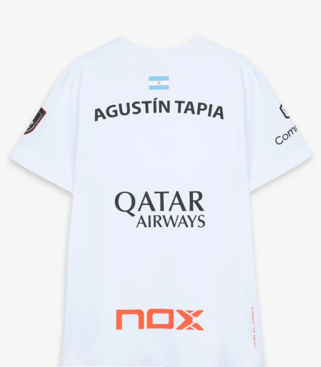 Camiseta Sponsors AT10 Blanco de Agustín Tapia 2026