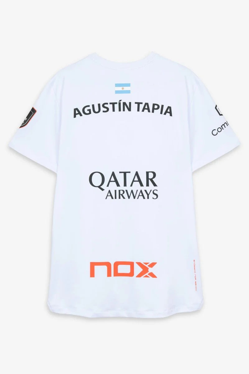 Camiseta Sponsors AT10 Blanco de Agustín Tapia 2026