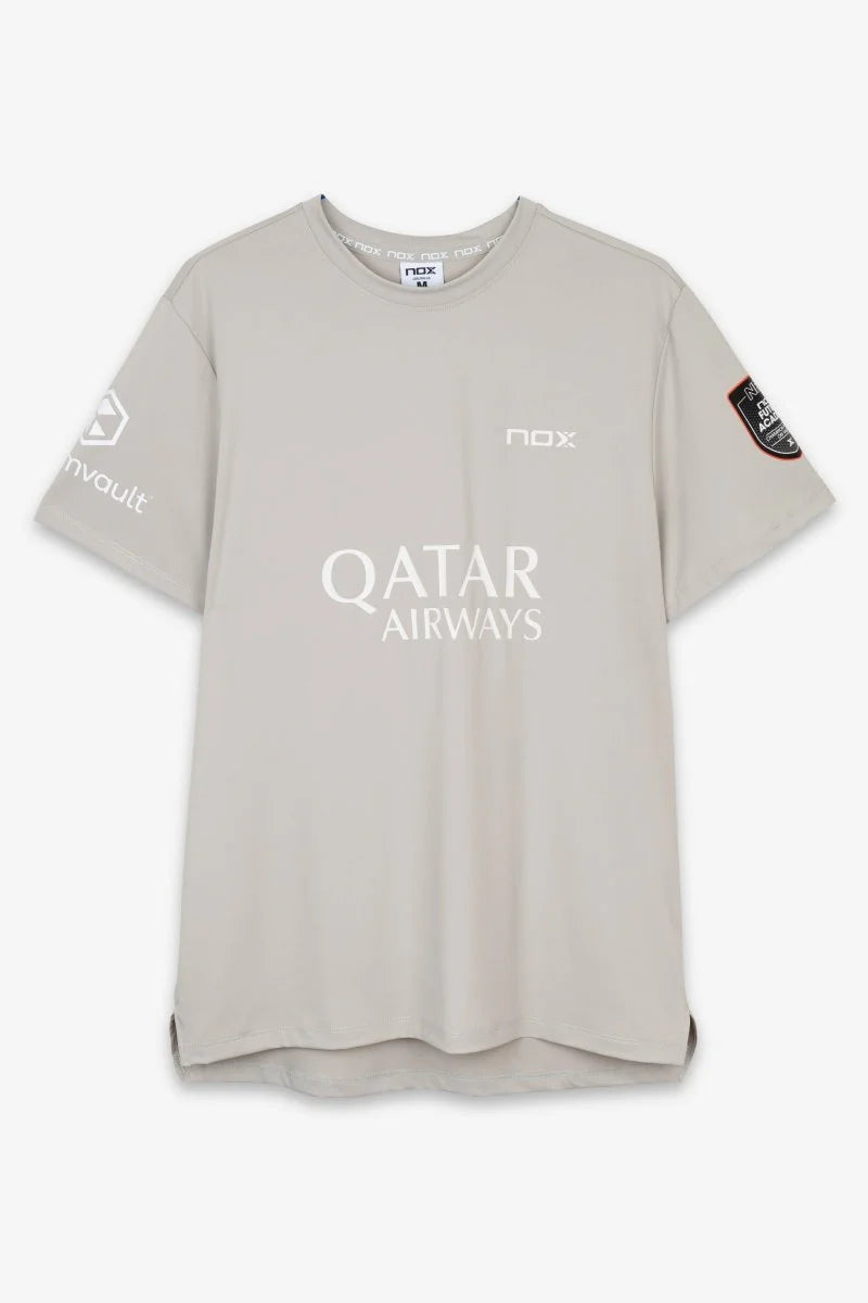 Camiseta Sponsors AT10 Gris Suave de Agustín Tapia 2026