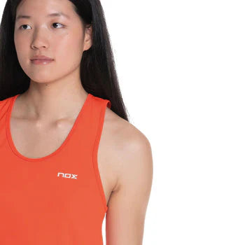 Camiseta Tirantes Nox Team Fit Rojo Mujer