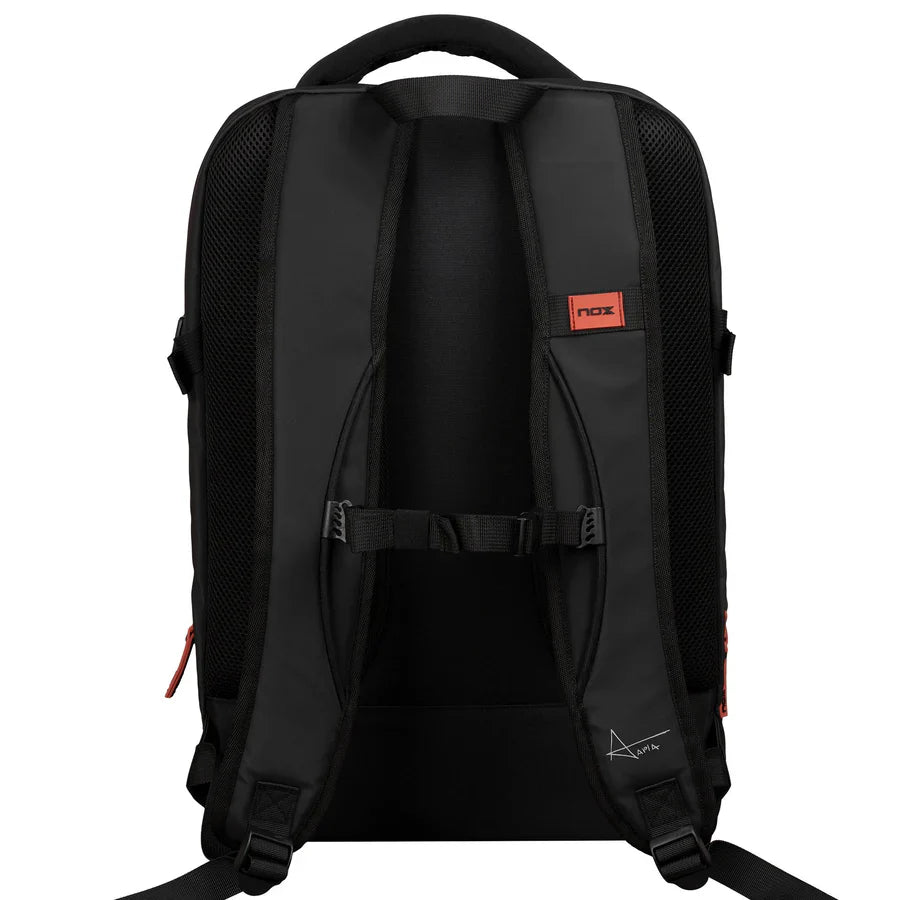 Mochila Nox Luxury Open Series Negro/Rojo