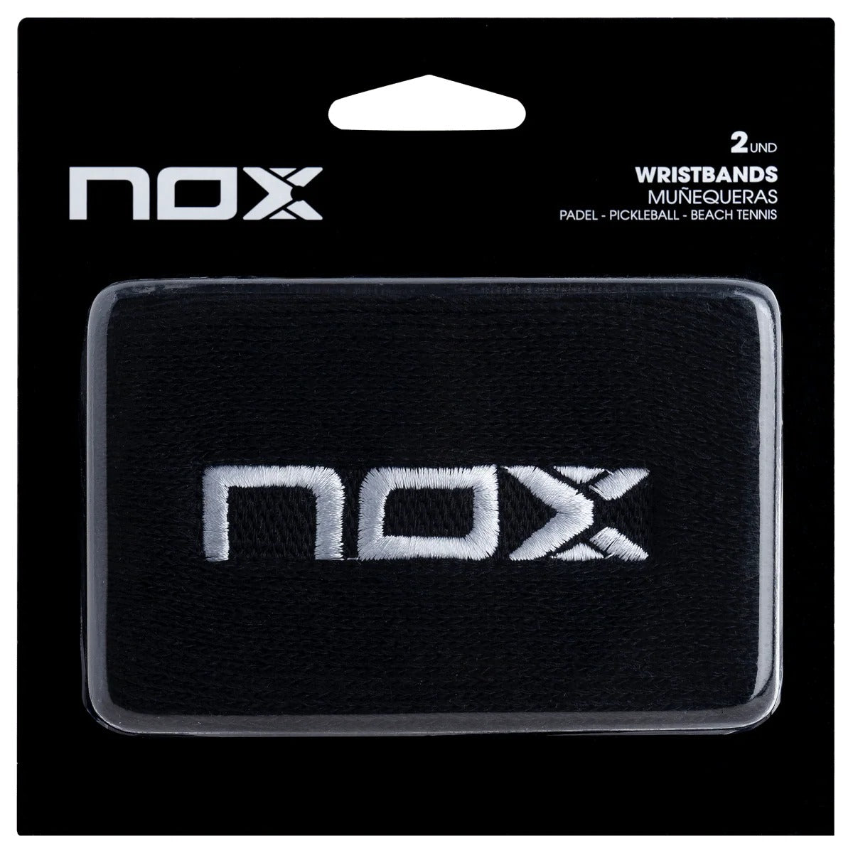 Muñequera Nox Negro/Blanco