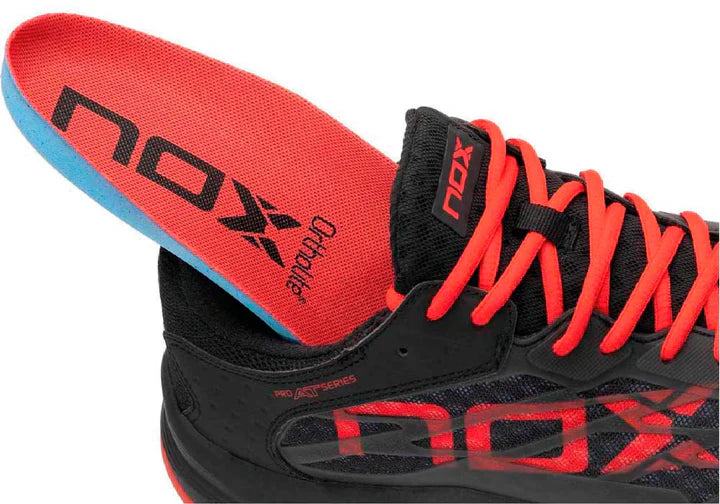 Tenis Nox AT10 Luxury Negro/Rojo